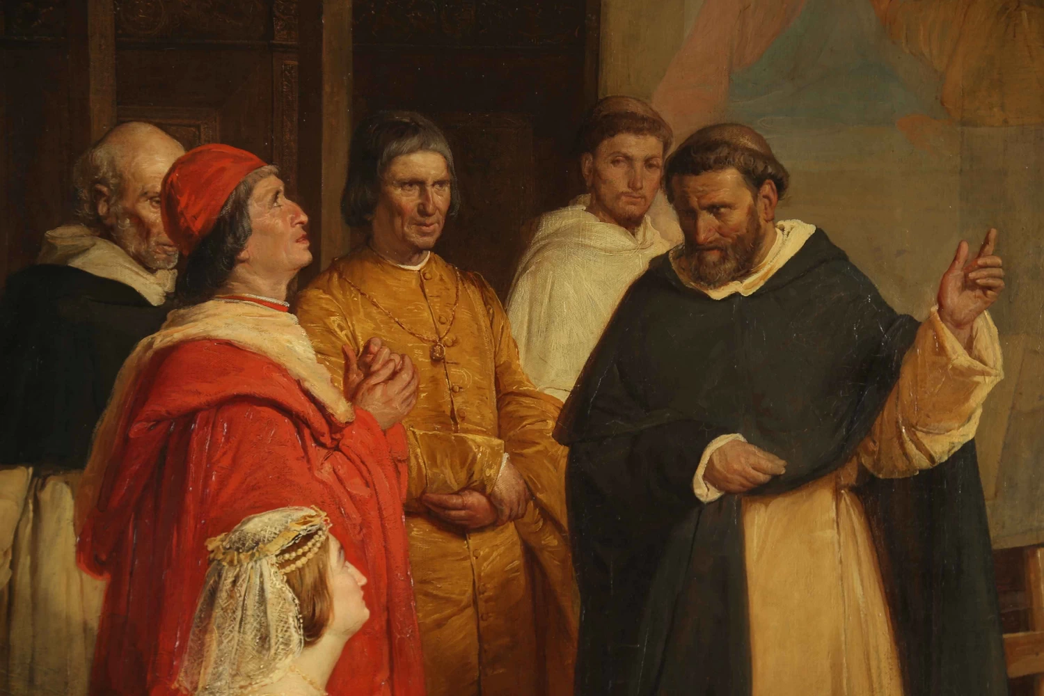 Ludovico il Moro in visita a Leonardo da Vinci nel Refettorio del Convento di Santa Maria delle Grazie - dettaglio